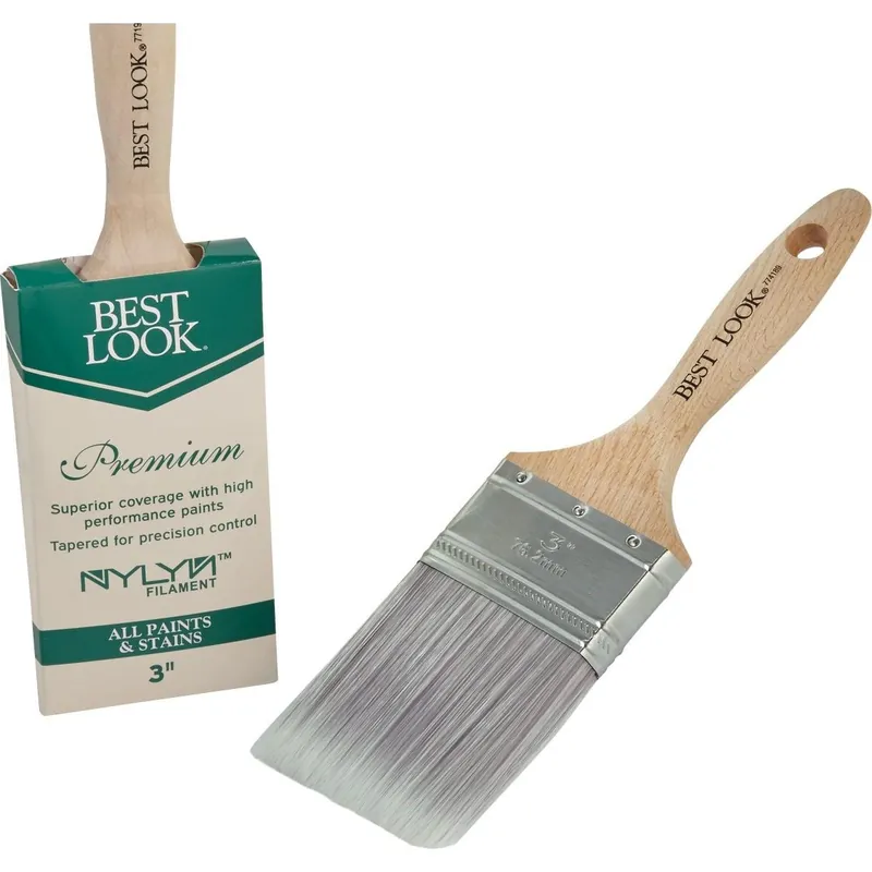 Best Look DIB436-300 Premium 3 In. Flat Nylyn Paint Brush