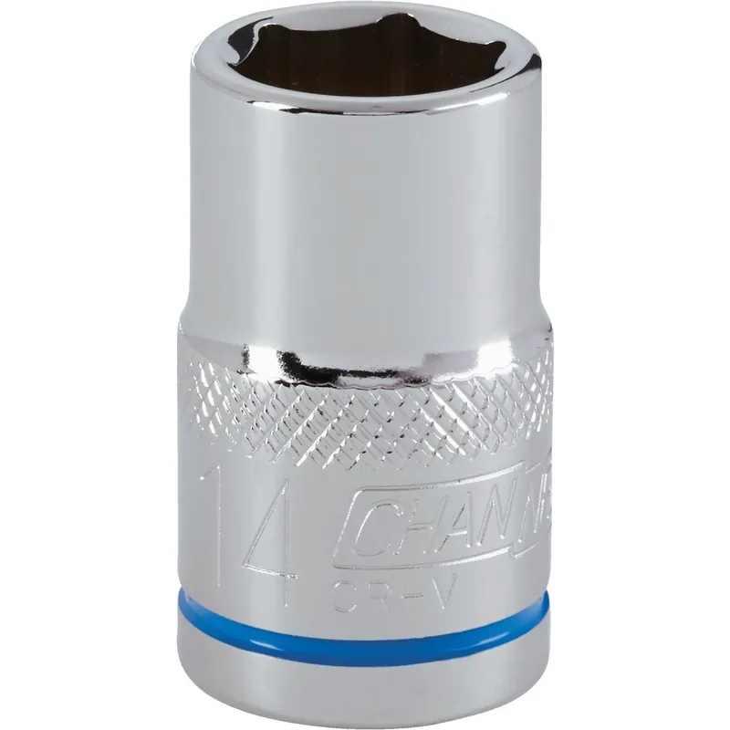Channellock 302802 1/2 In. Drive 14 mm 6-Point Shallow Metric Socket