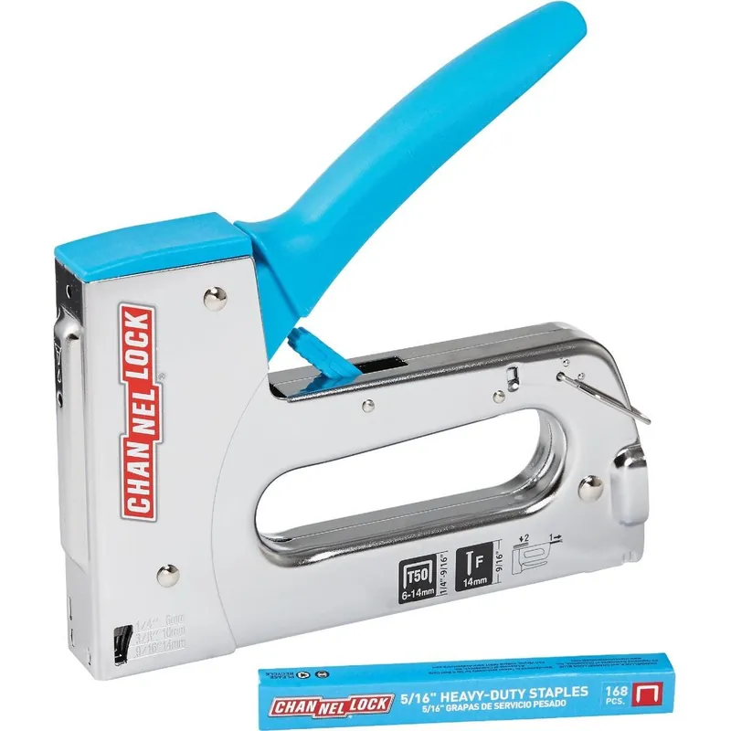 Channellock 381829 Heavy-Duty Brad Nail and Staple Gun