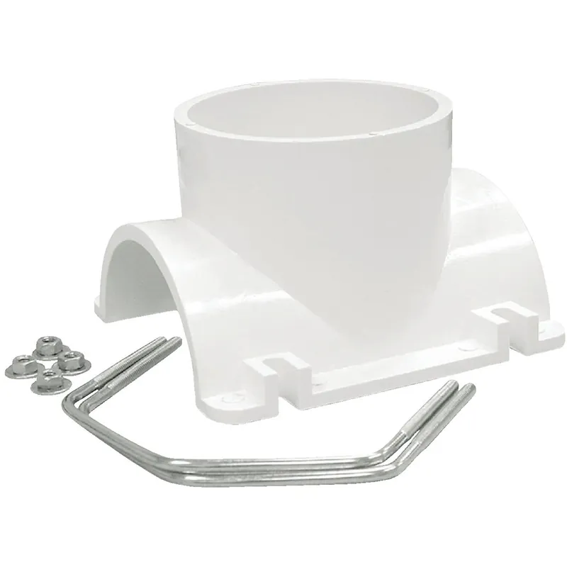 Jones Stephens S26-007 4 In. x 4 In. Schedule 40 DWV PVC Saddle Tee Kit