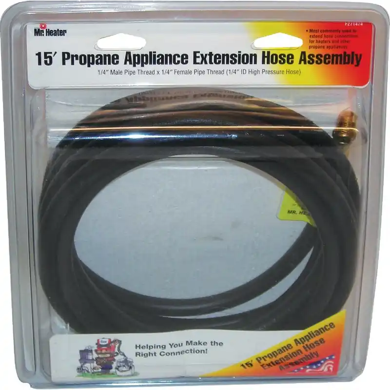 Mr Heater F271474 15 Ft. x 1/4 In. MPT x 1/4 In. FPT LP Hose Assembly