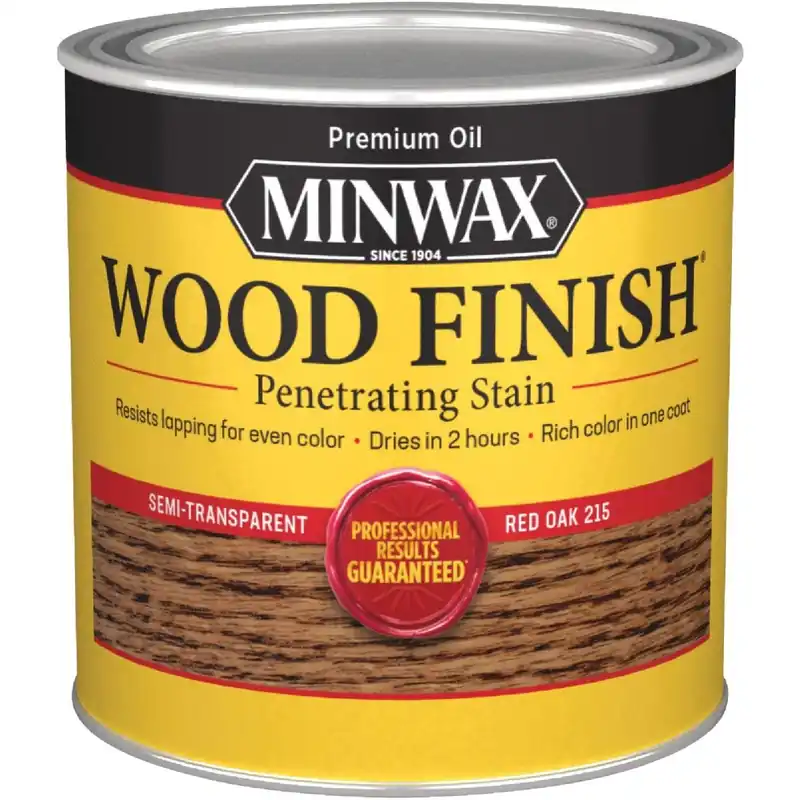 Minwax 221504444 Wood Finish Penetrating Stain Red Oak 1/2 Pt.