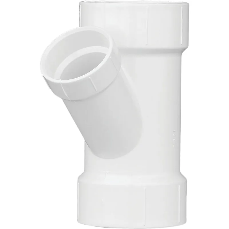Charlotte Pipe PVC006011400HA 3 In. x 2 In. Schedule 40 DWV Reducing PVC Wye