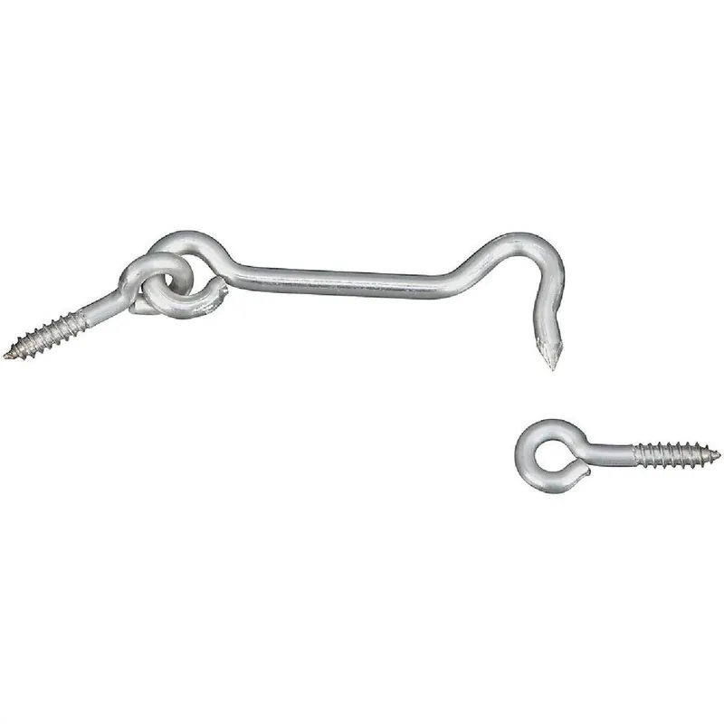 National N348-409 Stainless Steel Hook & Eye Bolt Power Each