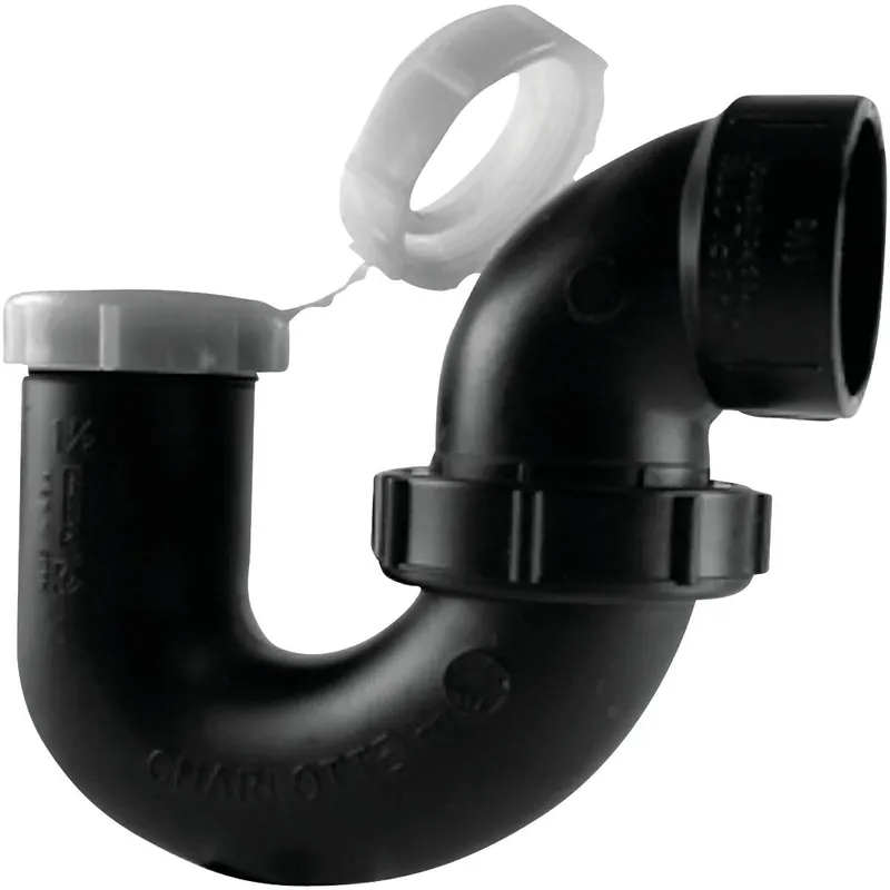 Charlotte Pipe ABS 00711P 0600HA Black ABS P-Trap