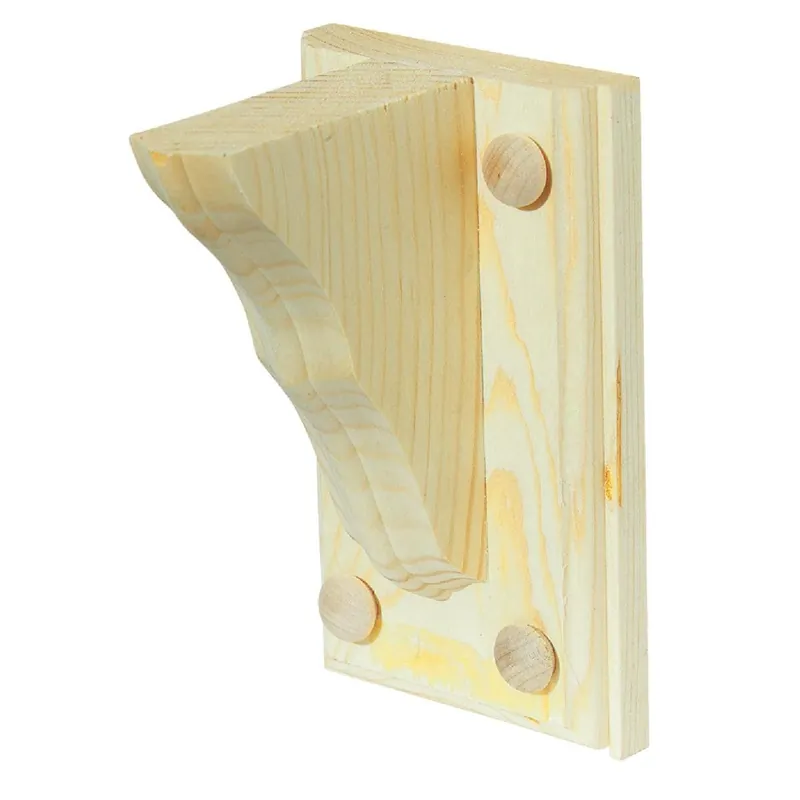 Waddell 1350/TWB401FSC Natural Wood Shelf Bracket 4 In. D. x 6 In. H.