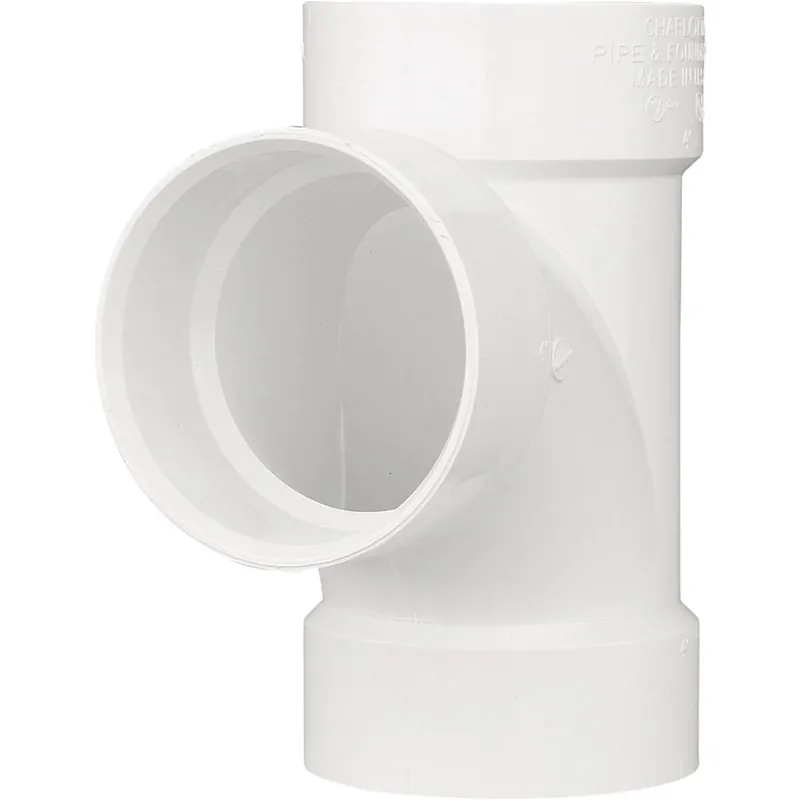Charlotte Pipe PVC004001600HA Sanitary PVC Tee 6 In. Schedule 40 PVC 00400 1600HA