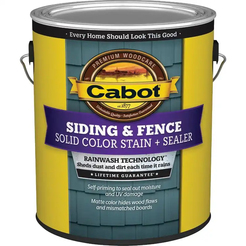 Cabot 140.0000801.007 Siding & Fence Exterior Stain White Base 1 Gal.
