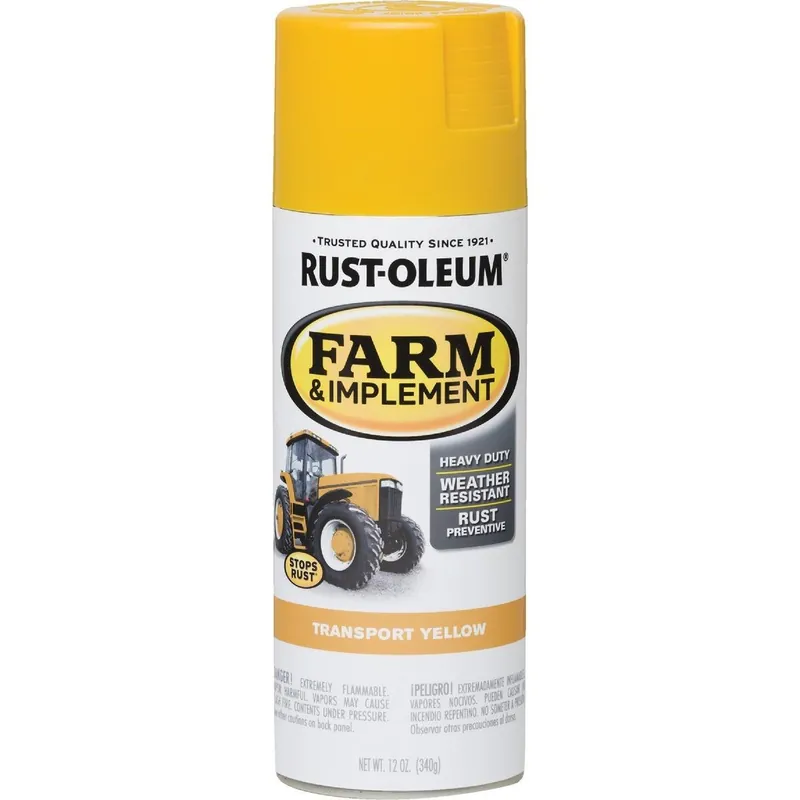 Rust-Oleum 280145 Transport Yellow Farm & Implement Spray Paint