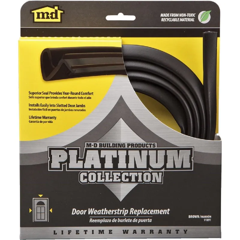M-D 91891 84 Brown Door Jambs Weatherstrip Replacement
