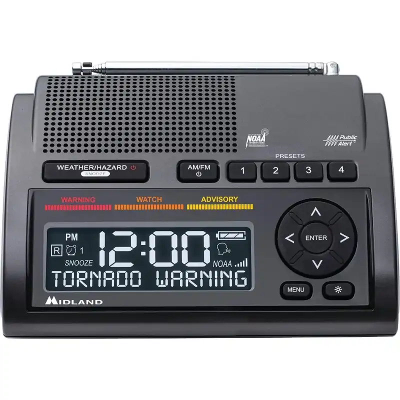 Midland WR400 Weather Alert Radio Clock