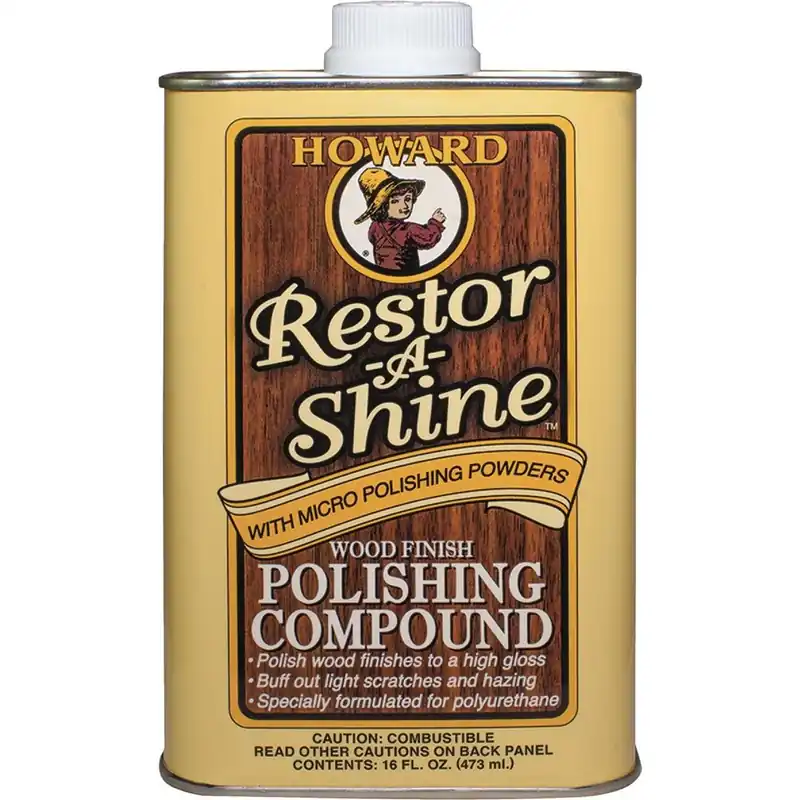 Howard RS0016 Restor-A-Shine 16 Oz Wood Finish Polishing Compound