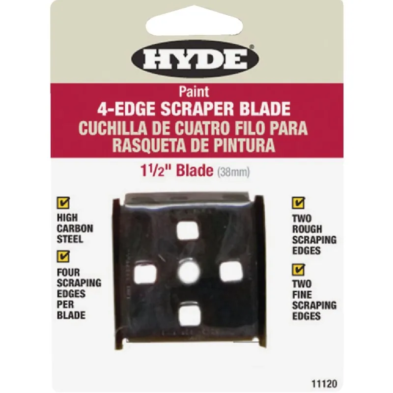 Hyde 11120 1-1/2 In. 4-Edge Replacement Scraper Blade