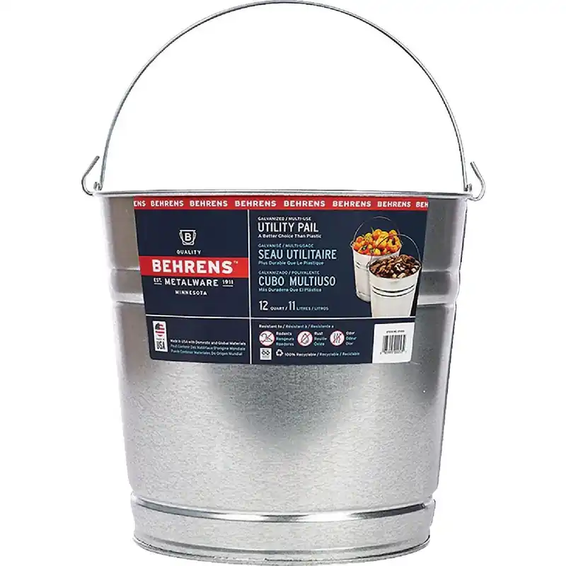 Behrens 1212GS Behrens 12 Qt Galvanized Steel Pail