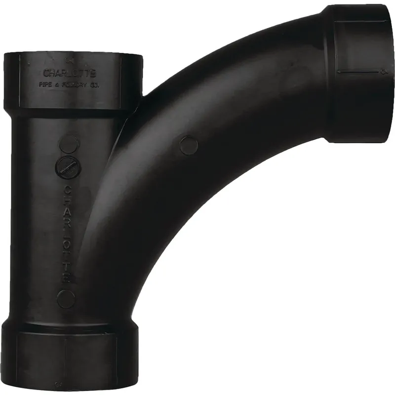 Charlotte Pipe ABS005010800HA Hub x Hub x Hub Combination ABS Wye