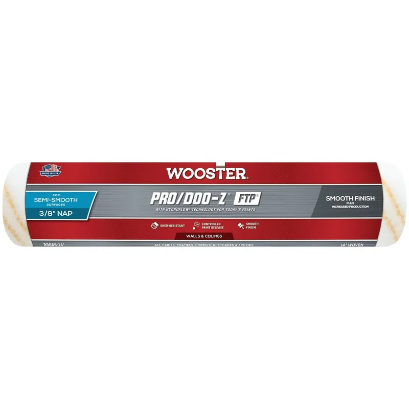 Wooster Brush RR666-14 Wooster Pro/Doo-Z FTP 14 In. x 3/8 In. Woven Fabric Roller Cover