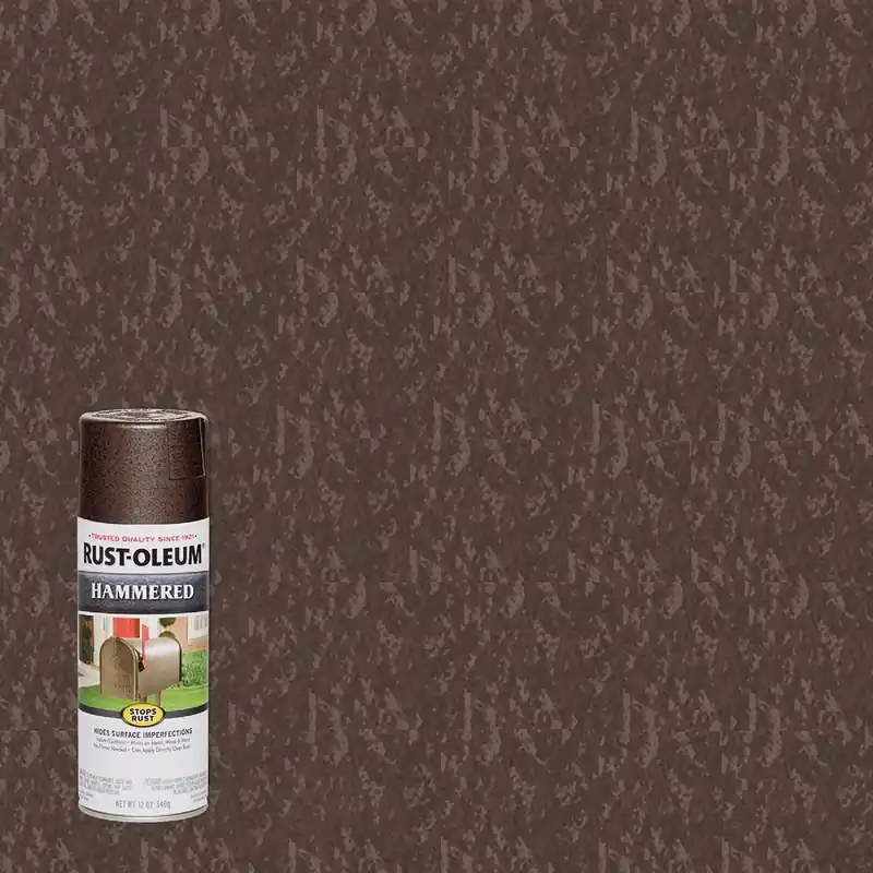 Rust-Oleum 210880 Brown Metallic 12 Oz. Hammered Finish Spray Paint