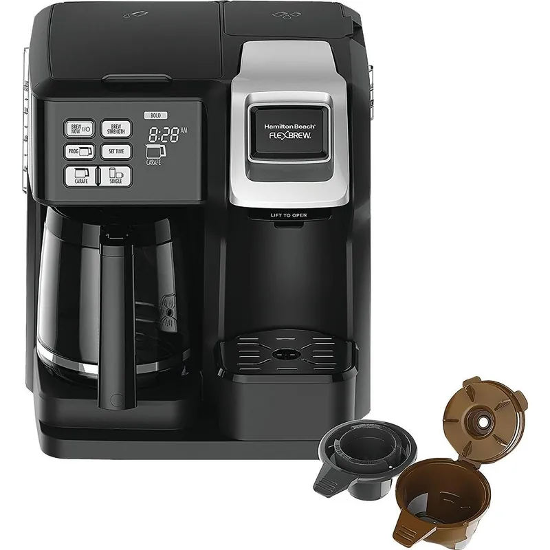 Hamilton Beach 49976 FlexBrew Black 12 Cup 2-Way Coffee Brewer
