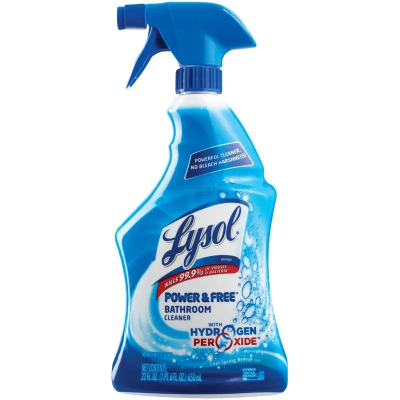 Lysol 1920085668 Power & Free Bathroom Cleaner with Hydrogen Peroxide 22 oz