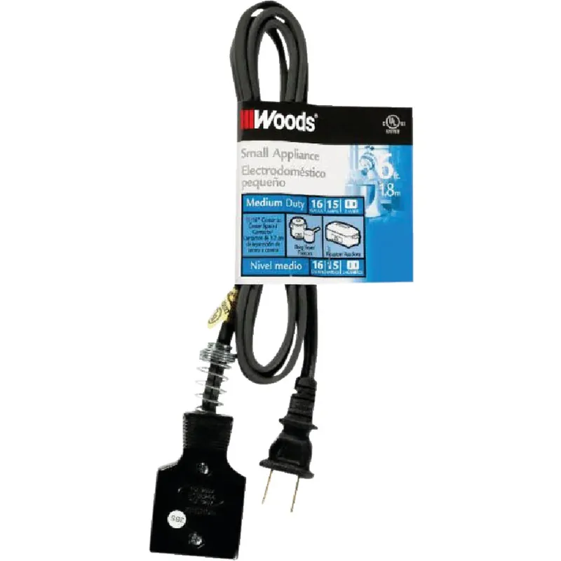 Woods 290 Roaster & Appliance Cord 15A 6 Feet