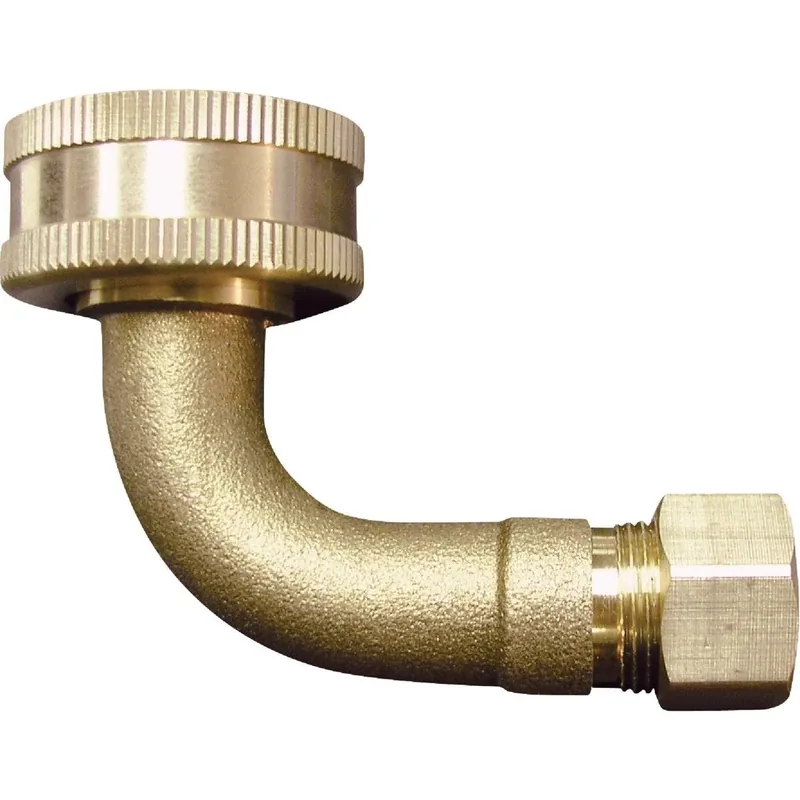 Anderson Metals 737469-0612 Dishwasher Brass Elbow 3/4 In. GH x 3/8 In. 90 Deg. Replacement MPN
