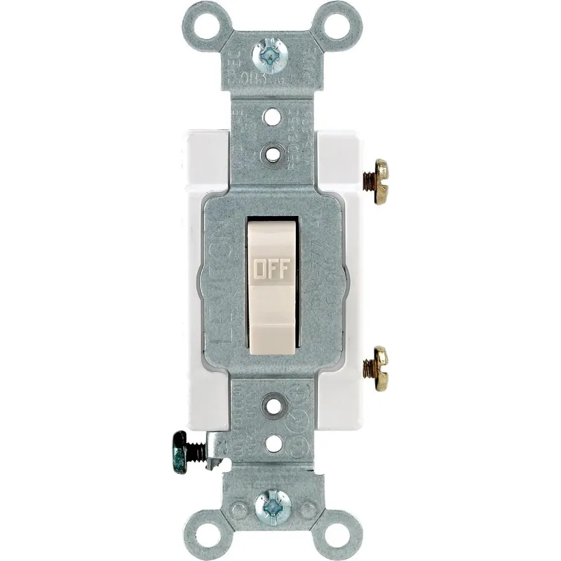 Leviton S16-CS120-2TS Commercial Grade 20 Amp Toggle Single Pole Switch