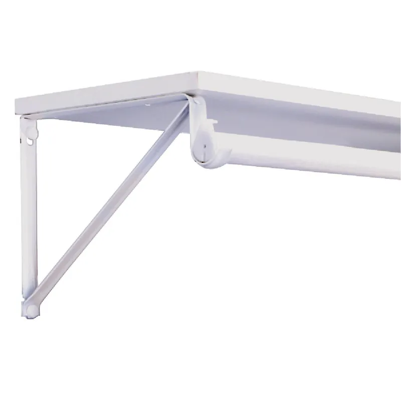 Knape & Vogt RP-0045-WT Closet Pro White Heavy Duty Shelf & Rod Bracket