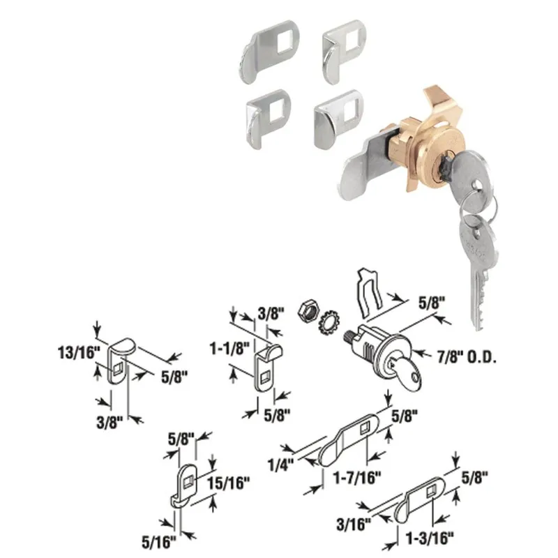 Prime-Line S4634 Spring Clip Design Mailbox Lock