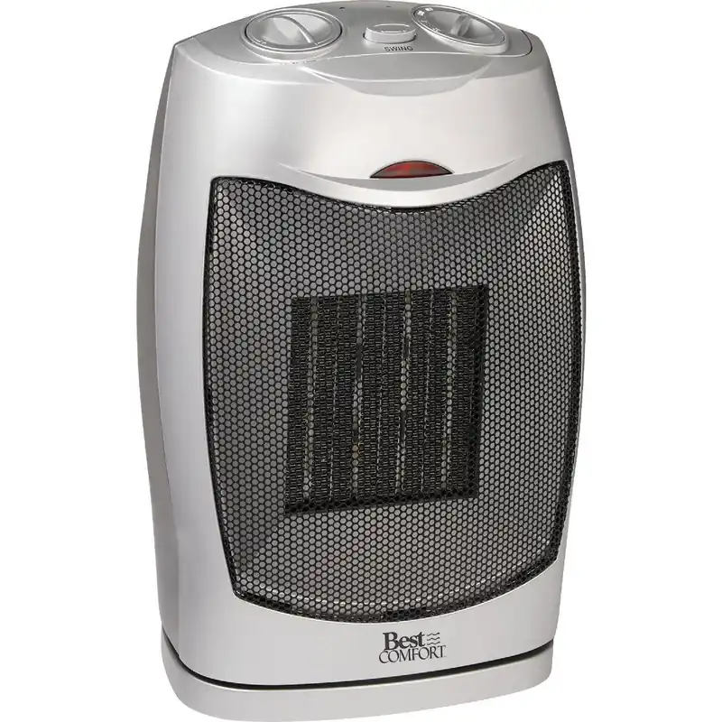 Best Comfort PTC09B 1550W 120V Oscillating Ceramic Space Heater