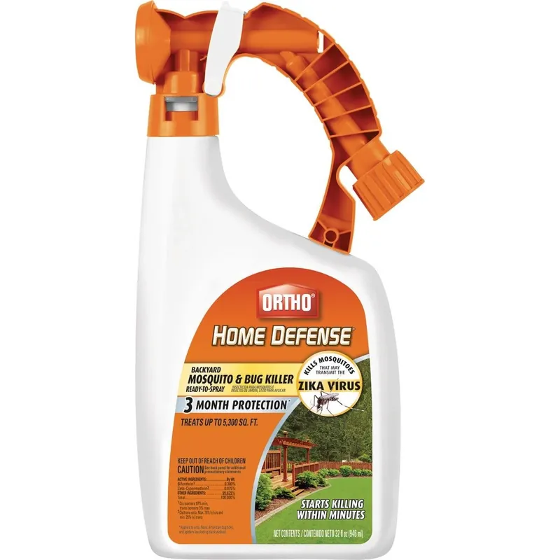 Ortho 0437806 Home Defense 32 Oz. Ready To Spray Hose End Backyard Mosquito & Bug Killer
