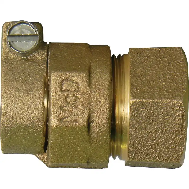 A Y McDonald 74754-22A 3/4 In. CTS x 3/4 In. FIPT Brass Low Lead Connector