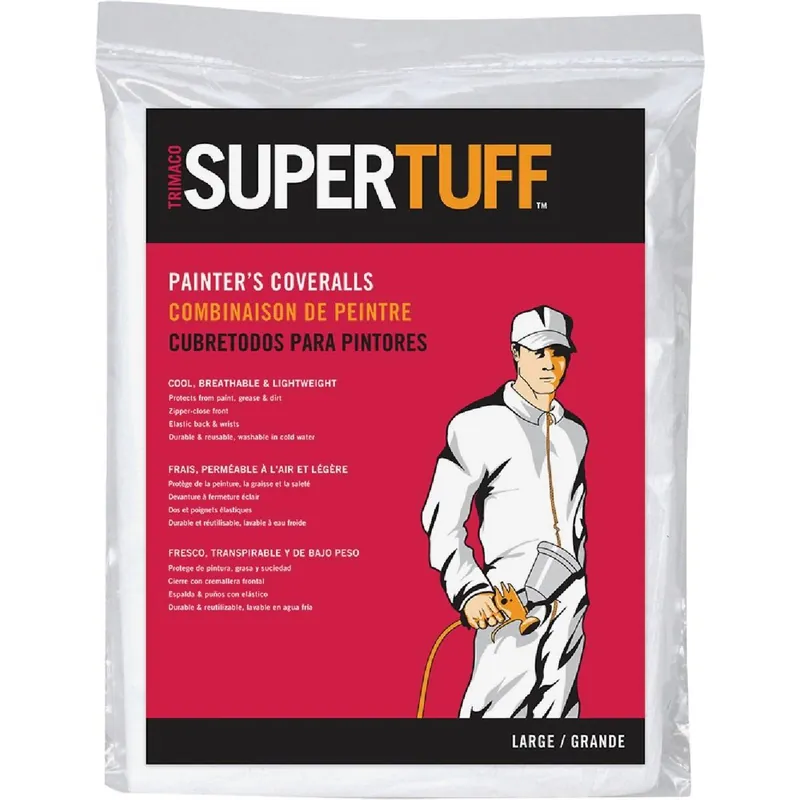 Trimaco 09903 SuperTuff Large Reusable Painter's Coveralls