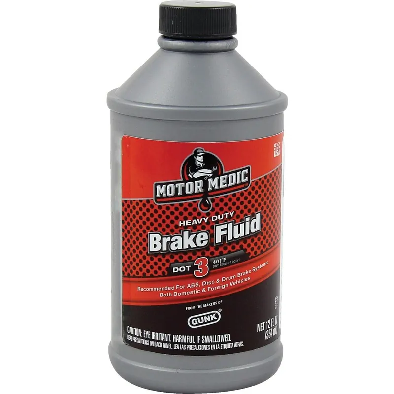 Motor Medic M4412 12 Oz. Heavy-Duty DOT 3 Brake Fluid