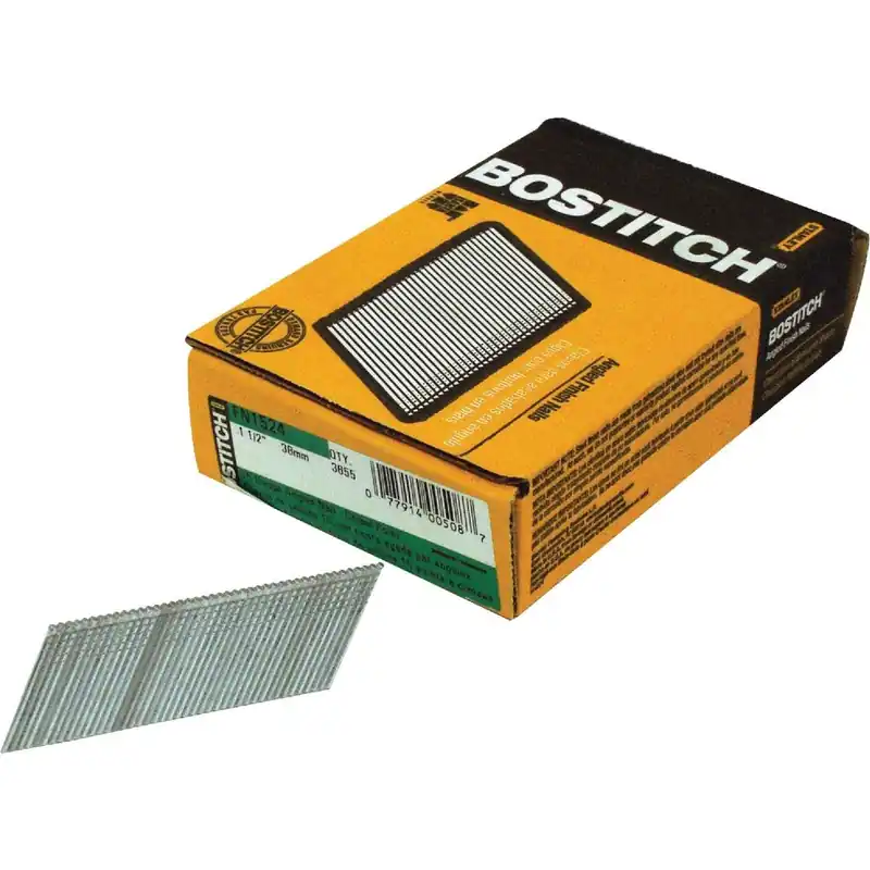 Bostitch FN1520 15-Gauge Coated 25 Degree FN-Style Angled Finish Nail 1-1/4 In. (3655 Ct.)