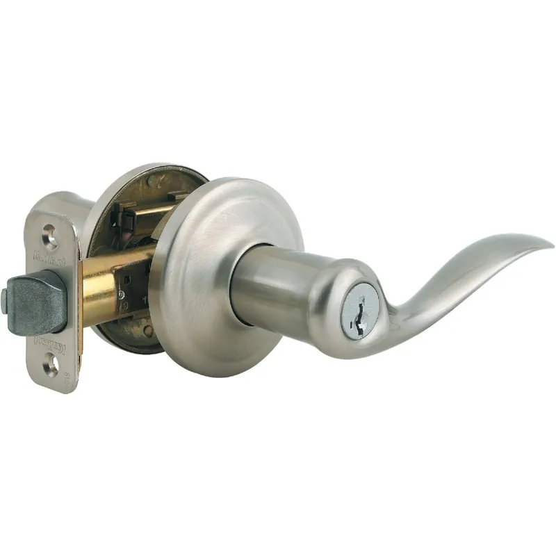 Kwikset 740TNL15SMTCPK4 Satin Nickel Tustin Entry Door Lever with Smartkey