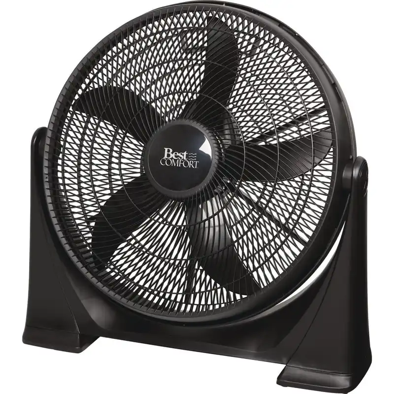 Best Comfort FB50-17H 20 In. 3-Speed Black Floor Fan