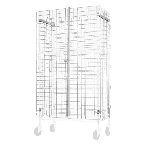 Wire Security Cage 18 in x 48 in x 63 in for AllPoints 68750