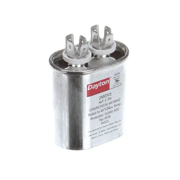 Capacitor 4MFD 370VAC Oval 01-1000V8-00111 for Baxter 01-1000V8-00111