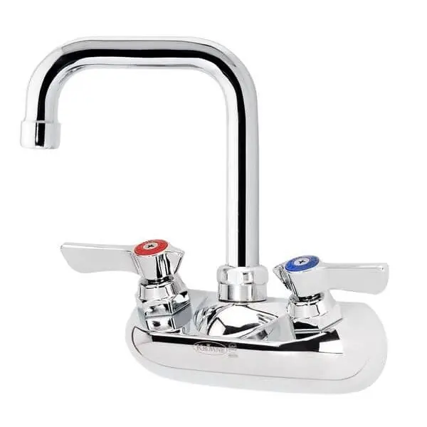 SILVER SERIES 4 CENTER WALL MOUNT FAUCET 10-435L for Krowne