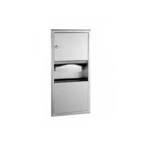 Recessed Paper Towel Dispenser Waste Receptacle for Bobrick 38118